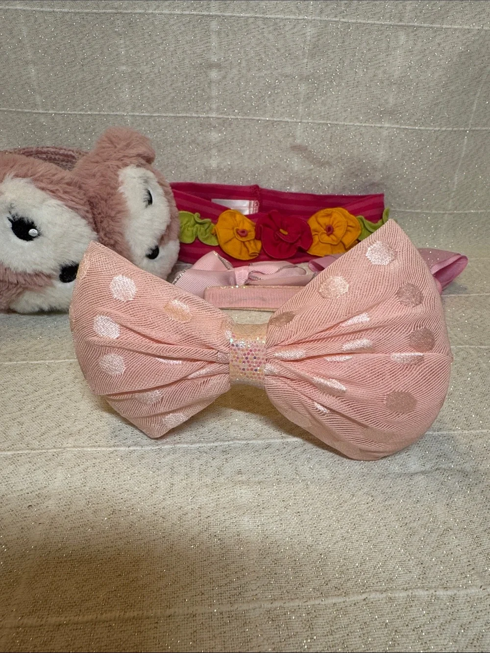 Headbands & Assorted Pink Hair Bows